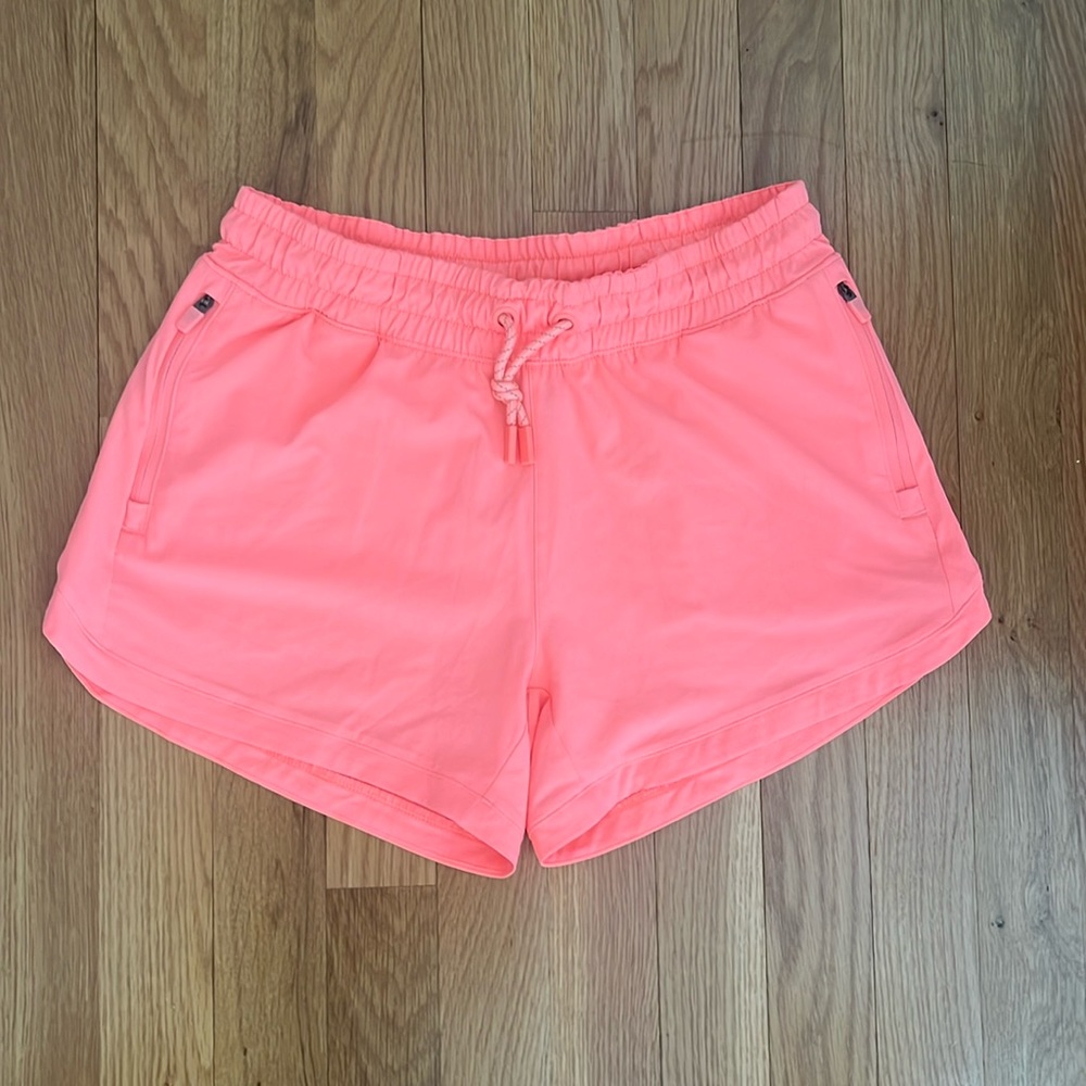 Neon orange athleta girl shorts